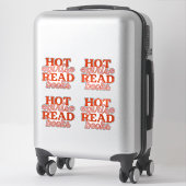 Heet Meisje Leest Boeken Sticker (Koffer)