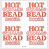 Heet Meisje Leest Boeken Sticker (Vel)