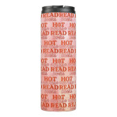 Heet meisje leest boeken thermosbeker (Achterkant)