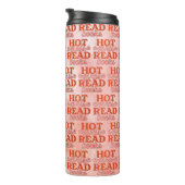 Heet meisje leest boeken thermosbeker (Geroteerd rechts)