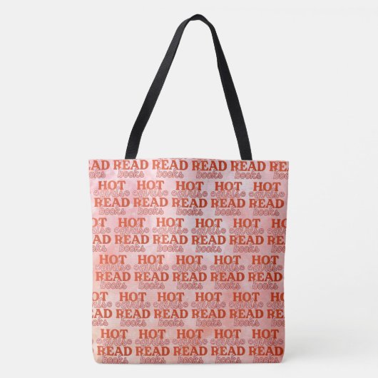 Heet Meisje Leest Boeken Tote Bag (Voorkant)