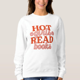 Heet meisje leest boeken trui