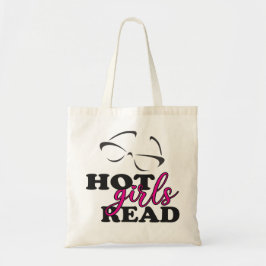 Heet Meisje Leest Boodschappentas Tote Bag