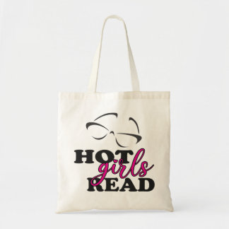 Heet Meisje Leest Boodschappentas Tote Bag