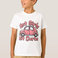Heet Meisjes Hit Curbs Roze Grappig