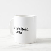 Heet Meisjes Lees Boeken Koffiemok (Voorkant links)