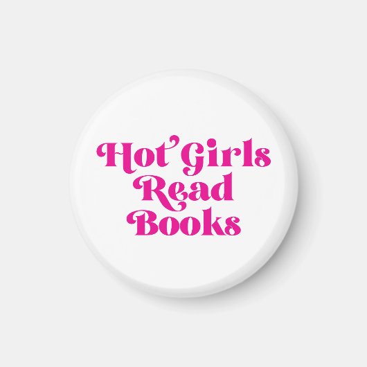 Heet Meisjes Lees Boeken Magneet (Voorkant)