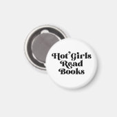 Heet Meisjes Lees Boeken Magneet (Voorkant / Achterkant)