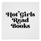 Heet Meisjes Lees Boeken Perfect Poster (Voorkant)