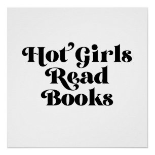 Heet Meisjes Lees Boeken Perfect Poster