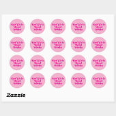 Heet Meisjes Lees Boeken Ronde Sticker (Vel)