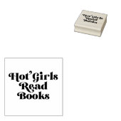 Heet Meisjes Lees Boeken Rubberstempel (Gestempeld)