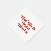 Heet Meisjes Lees Boeken Servet (Hoek)