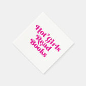 Heet Meisjes Lees Boeken Servet (Hoek)