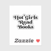 Heet Meisjes Lees Boeken Sticker (Vel)