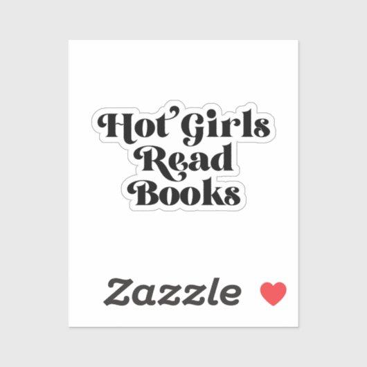 Heet Meisjes Lees Boeken Sticker (Vel)