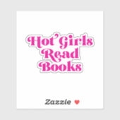 Heet Meisjes Lees Boeken Sticker (Vel)