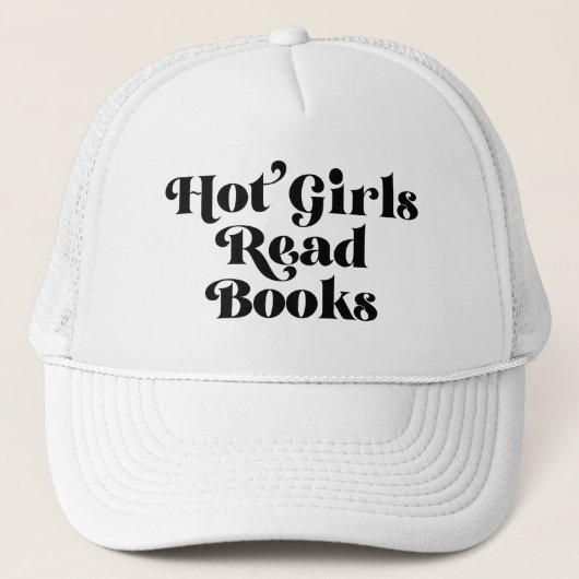 Heet Meisjes Lees Boeken Trucker Pet (Voorkant)