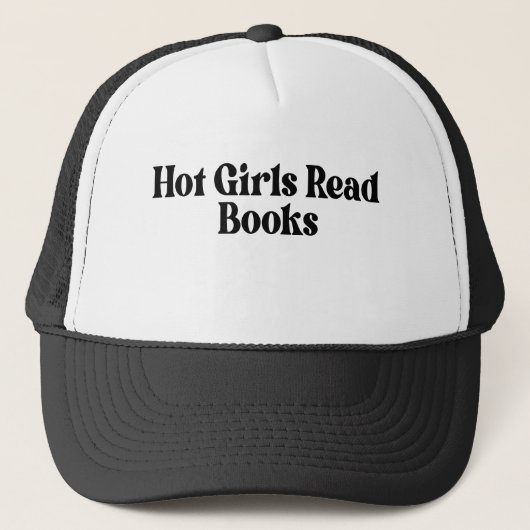 Heet Meisjes Lees Boeken Trucker Pet (Voorkant)