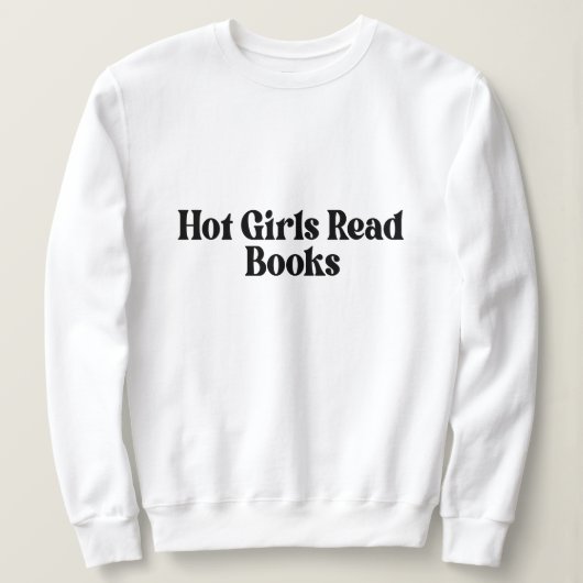 Heet Meisjes Lees Boeken Trui (Design voorkant)