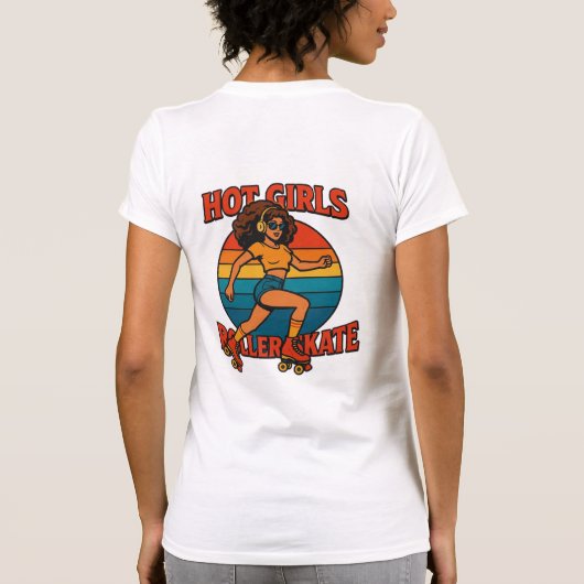 Heet Meisjes Roller Skate Shirt (Achterkant)