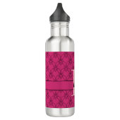 Heet Monogram en noem Aangepaste waterfles Waterfles (Links)
