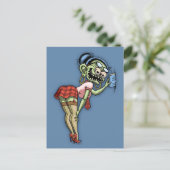 Heet monster Librarian Briefkaart (Staand voorkant)