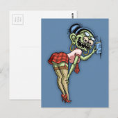 Heet monster Librarian Briefkaart (Voorkant / Achterkant)