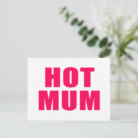 Heet Mum Briefkaart (Staand voorkant)