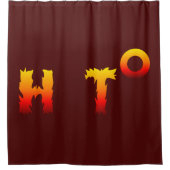 Heet | Opwarming van de aarde Douchegordijn (Voorkant)