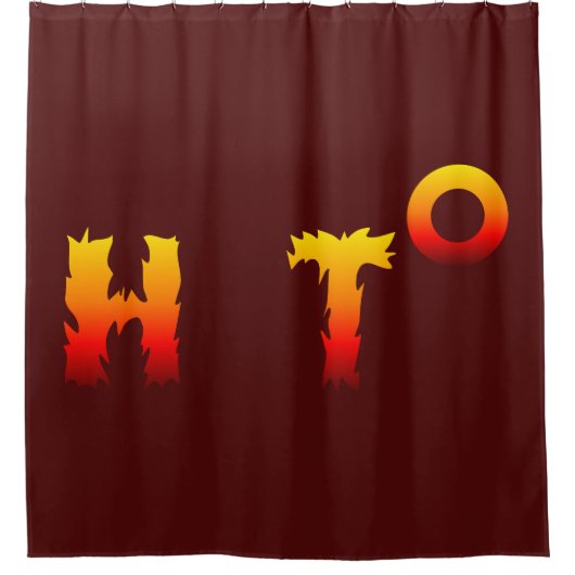 Heet | Opwarming van de aarde Douchegordijn (Voorkant)