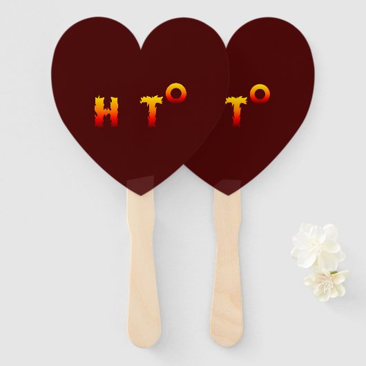 Heet | Opwarming van de aarde Handwaaier (Voorkant en achterkant)