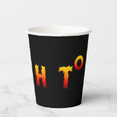 Heet | Opwarming van de aarde Papieren Bekers (Achterkant)