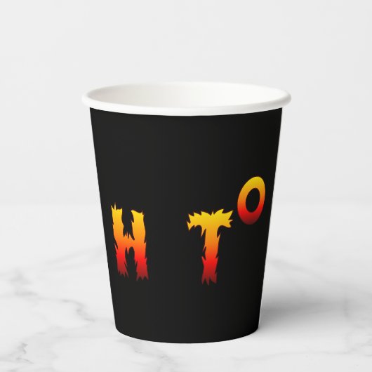Heet | Opwarming van de aarde Papieren Bekers (Achterkant)