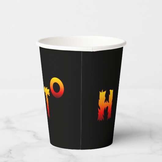 Heet | Opwarming van de aarde Papieren Bekers (Rechts)