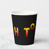 Heet | Opwarming van de aarde Papieren Bekers (Voorkant)