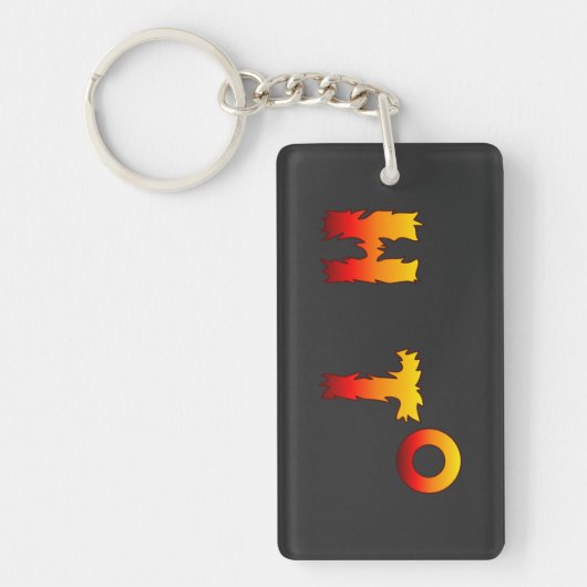 Heet | Opwarming van de aarde Sleutelhanger (Voorkant)