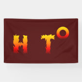 Heet | Opwarming van de aarde Spandoek (Horizontaal)