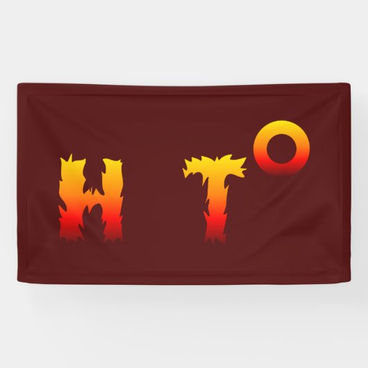 Heet | Opwarming van de aarde Spandoek (Horizontaal)