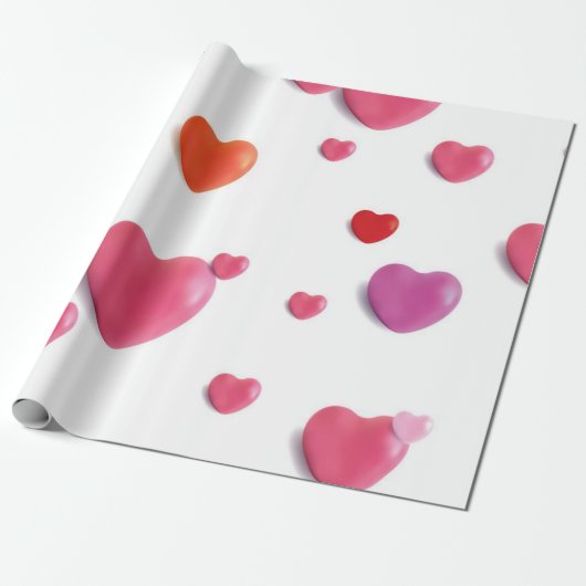 Heet patroon cadeaupapier (Uitgerold)