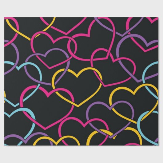 Heet patroon cadeaupapier (Vlak)