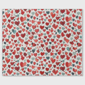 Heet patroon cadeaupapier (Vlak)