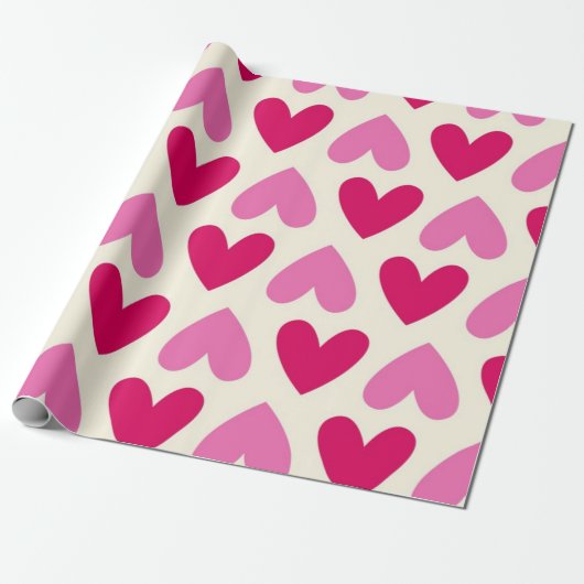 Heet patroon cadeaupapier (Uitgerold)