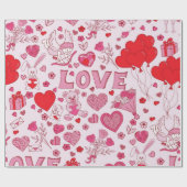 Heet patroon cadeaupapier (Vlak)