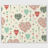 Heet patroon cadeaupapier (Vlak)