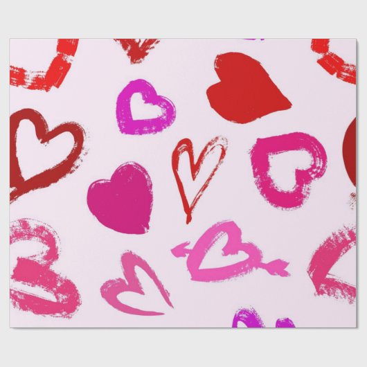 Heet patroon cadeaupapier (Vlak)