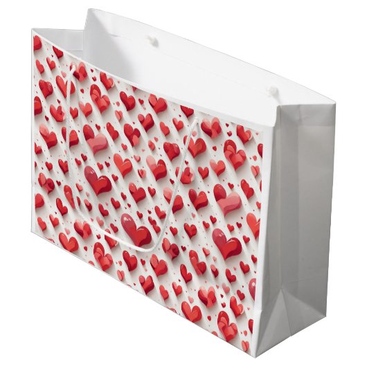 Heet patroon groot cadeauzakje (Voorkant Gekanteld)