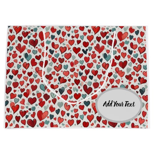 Heet patroon groot cadeauzakje (Voorkant)