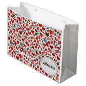 Heet patroon groot cadeauzakje (Voorkant Gekanteld)