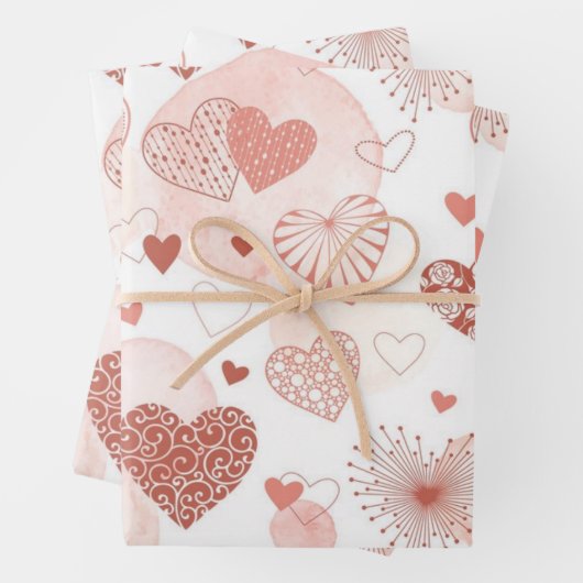 Heet patroon inpakpapier vel (In situ)